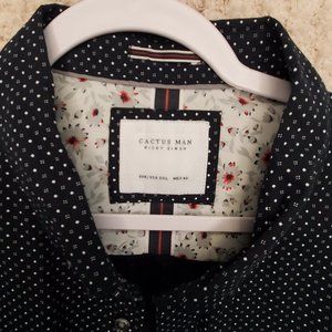 Cactus Man Navy Blue shirt